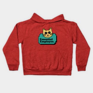 Essential Employee - Cat Kids Hoodie